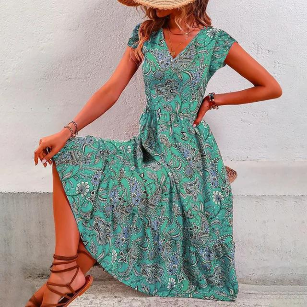 AS | Elegancka sukienka w kwiaty w stylu vintage