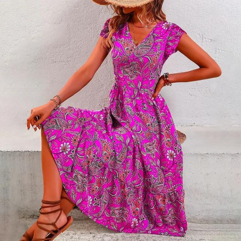AS | Elegancka sukienka w kwiaty w stylu vintage