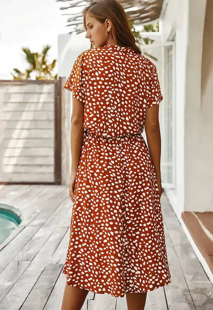 LB | Letnia sukienka midi w stylu boho
