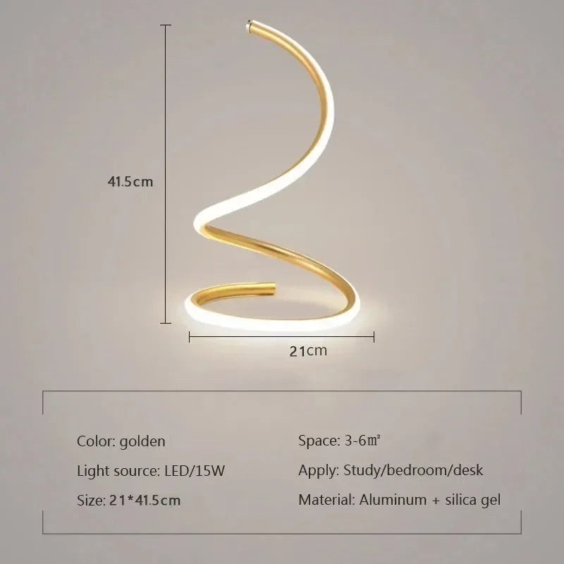 GlowStream - Nowoczesna lampa stołowa LED