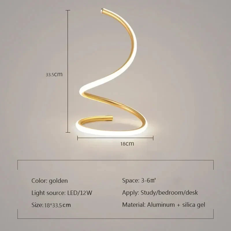 GlowStream - Nowoczesna lampa stołowa LED