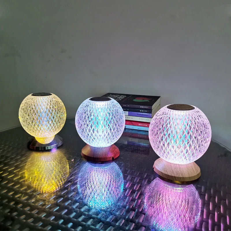 ModCrystal - nowoczesna bezprzewodowa kryształowa lampa stołowa