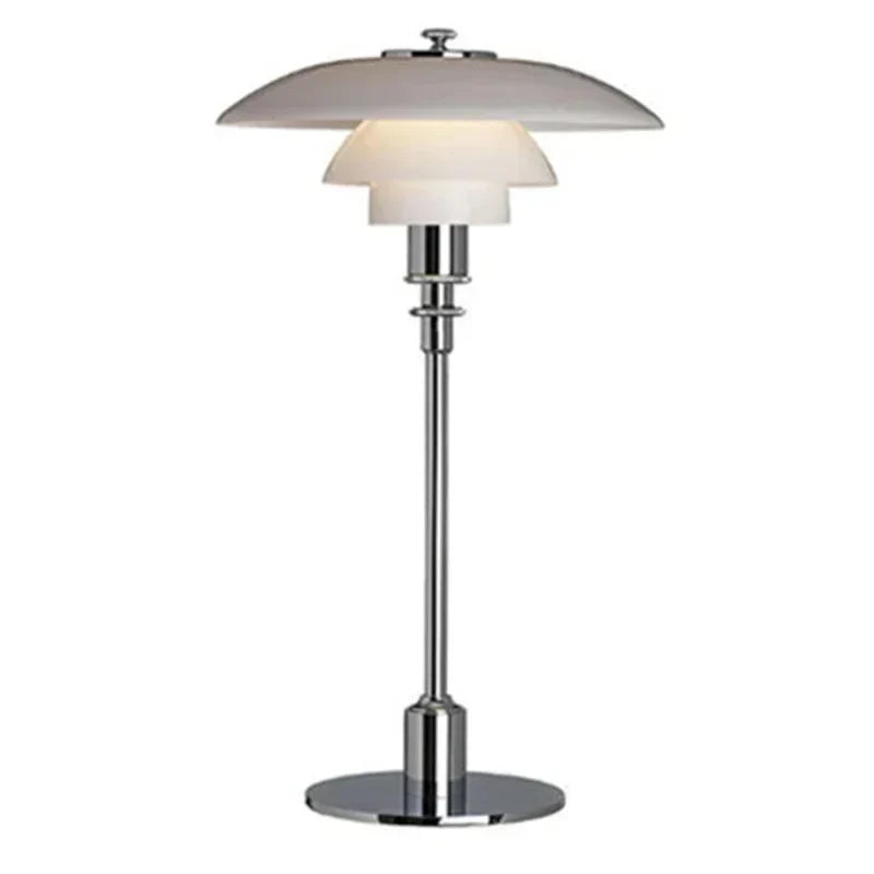 CelestialGlimmer - Skandynawska prosta szklana lampa stołowa