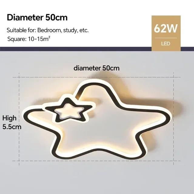 RadiantGlow - Nowoczesna lampa plafonowa Ster Led