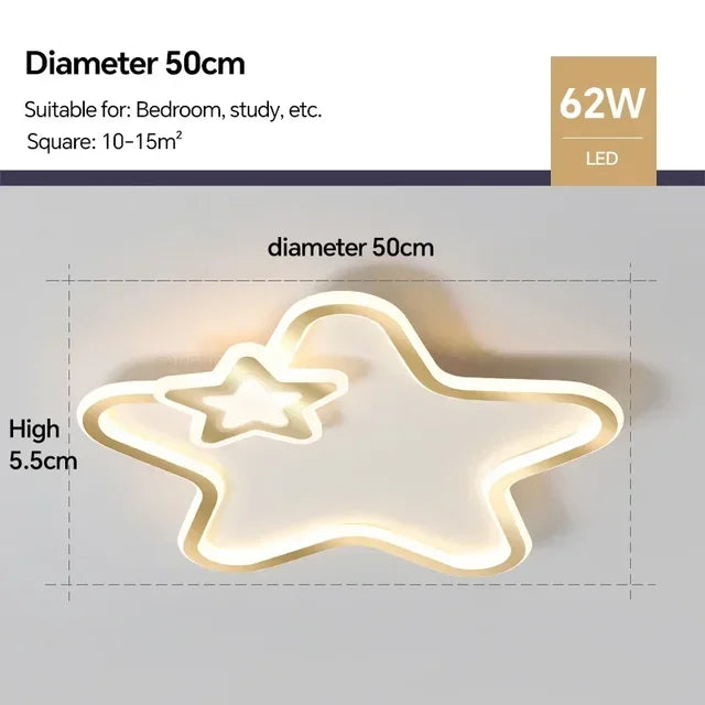 RadiantGlow - Nowoczesna lampa plafonowa Ster Led