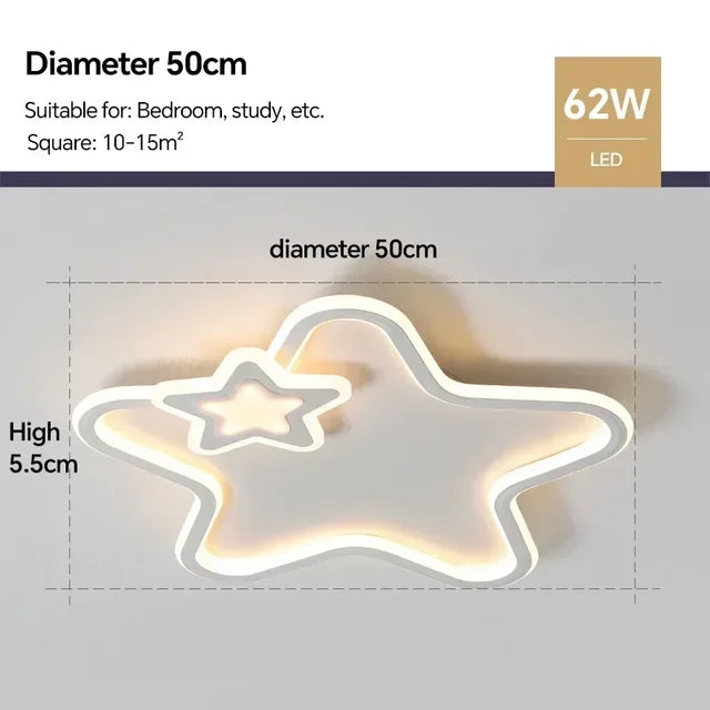 RadiantGlow - Nowoczesna lampa plafonowa Ster Led