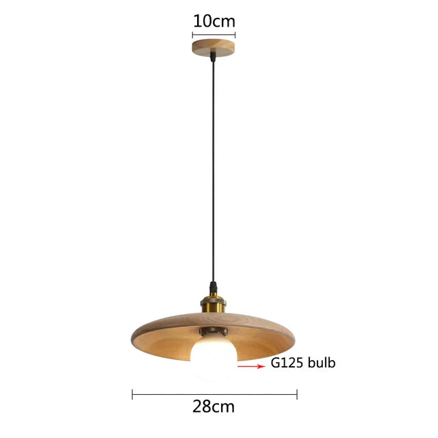 NordicNimbus - nordycka lampa wisząca wykonana z drewna