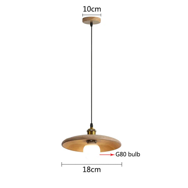 NordicNimbus - nordycka lampa wisząca wykonana z drewna