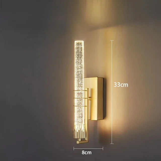 NordicShine - Kryształowa lampa ścienna LED