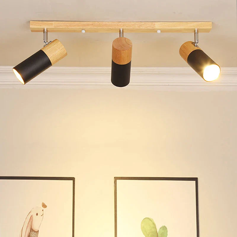 SkyWood - skandynawska drewniana lampa sufitowa