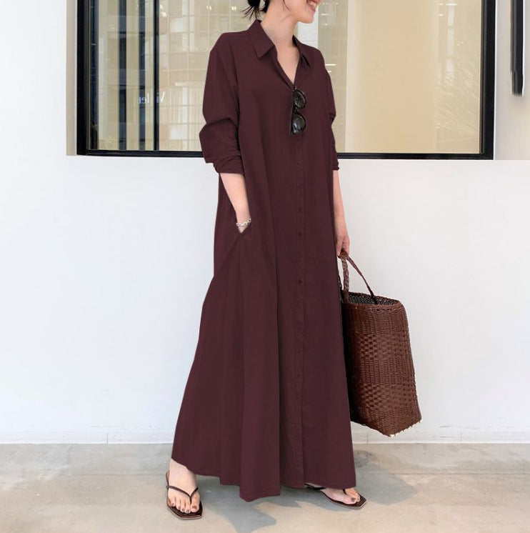 LB | Nowoczesna minimalistyczna sukienka maxi