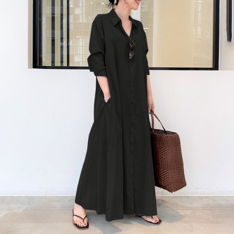 LB | Nowoczesna minimalistyczna sukienka maxi