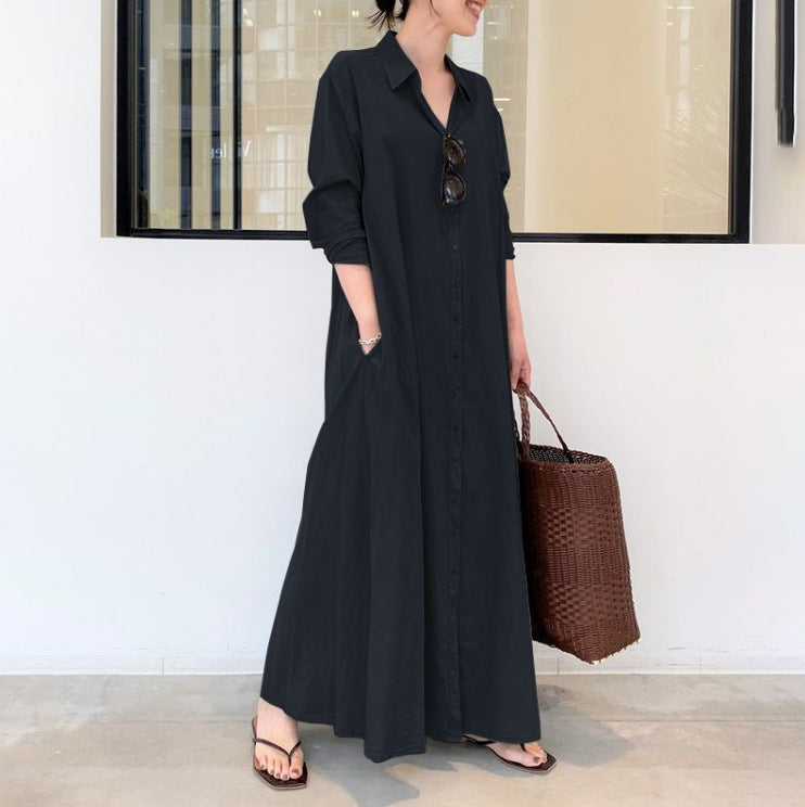 LB | Nowoczesna minimalistyczna sukienka maxi