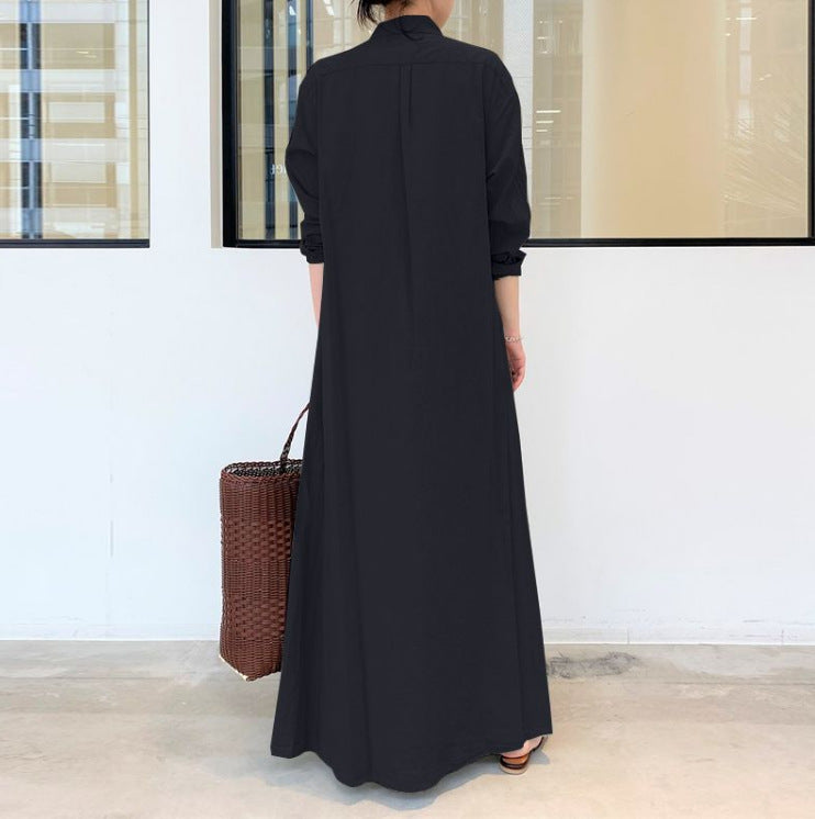 LB | Nowoczesna minimalistyczna sukienka maxi