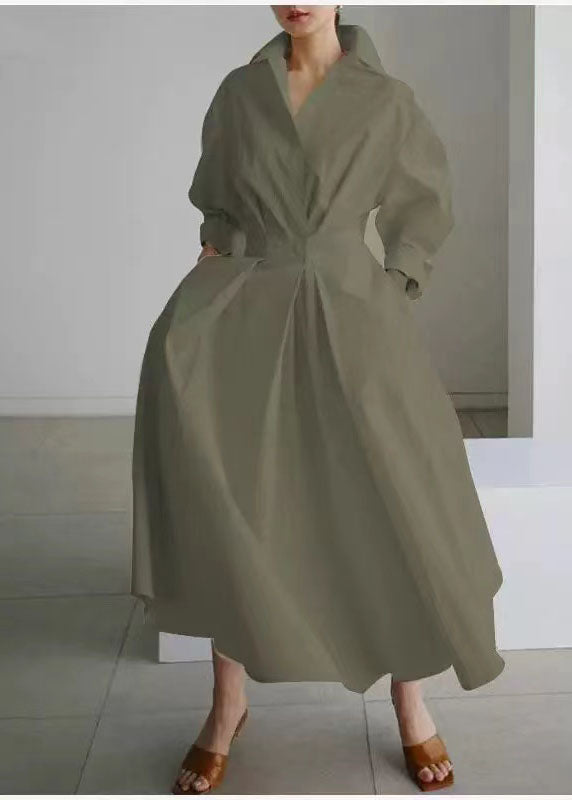 LB | Plus Size Tee Green Cinched Silm Fit Maxi Dresses Spring