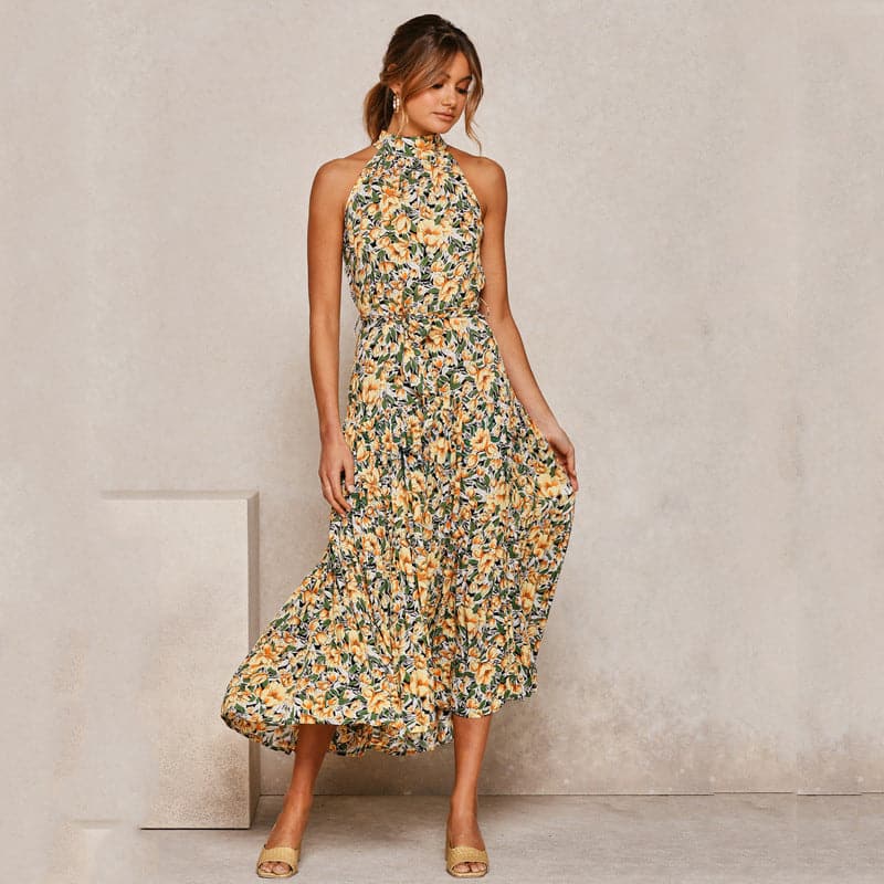 LB | Bohemian Maxi Dress damska w kropki
