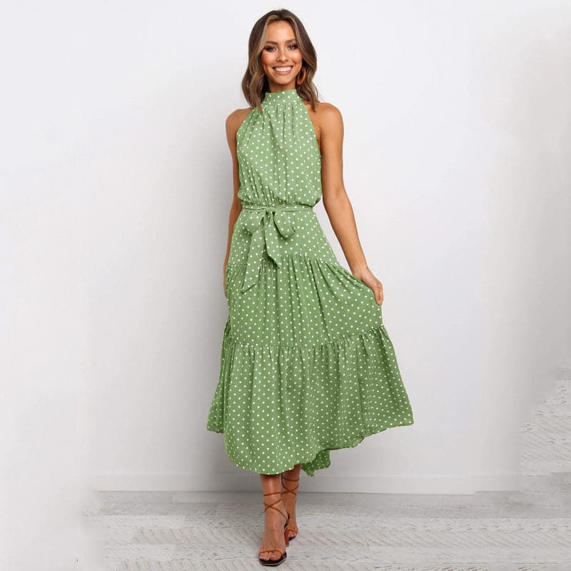 LB | Bohemian Maxi Dress damska w kropki