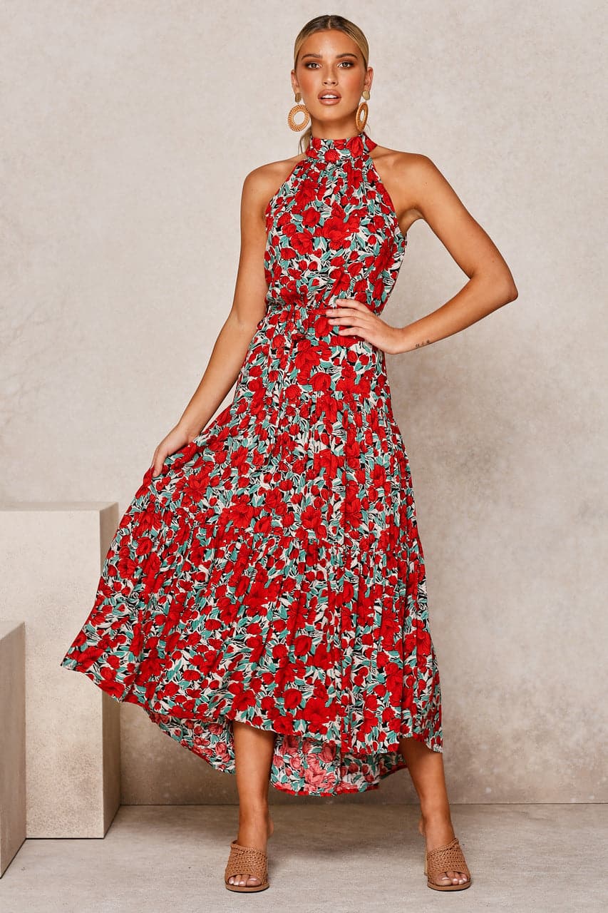 LB | Bohemian Maxi Dress damska w kropki