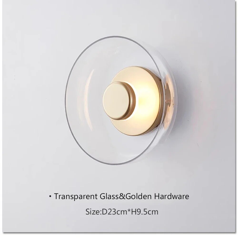 GlazenGlo - Nowoczesna lampa ścienna Led Glazen