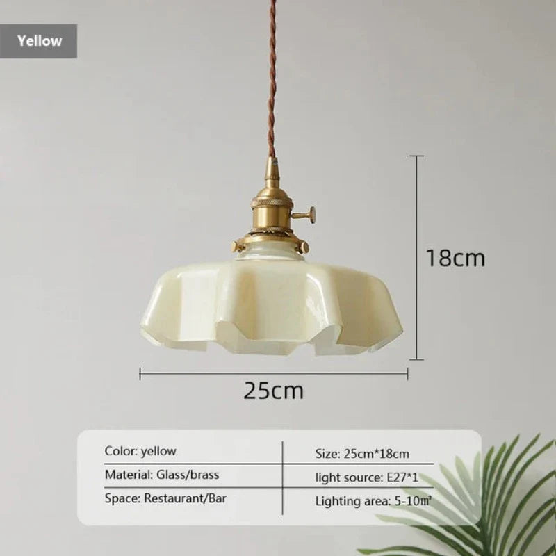 FrenchElegance - Mosiężna lampa wisząca