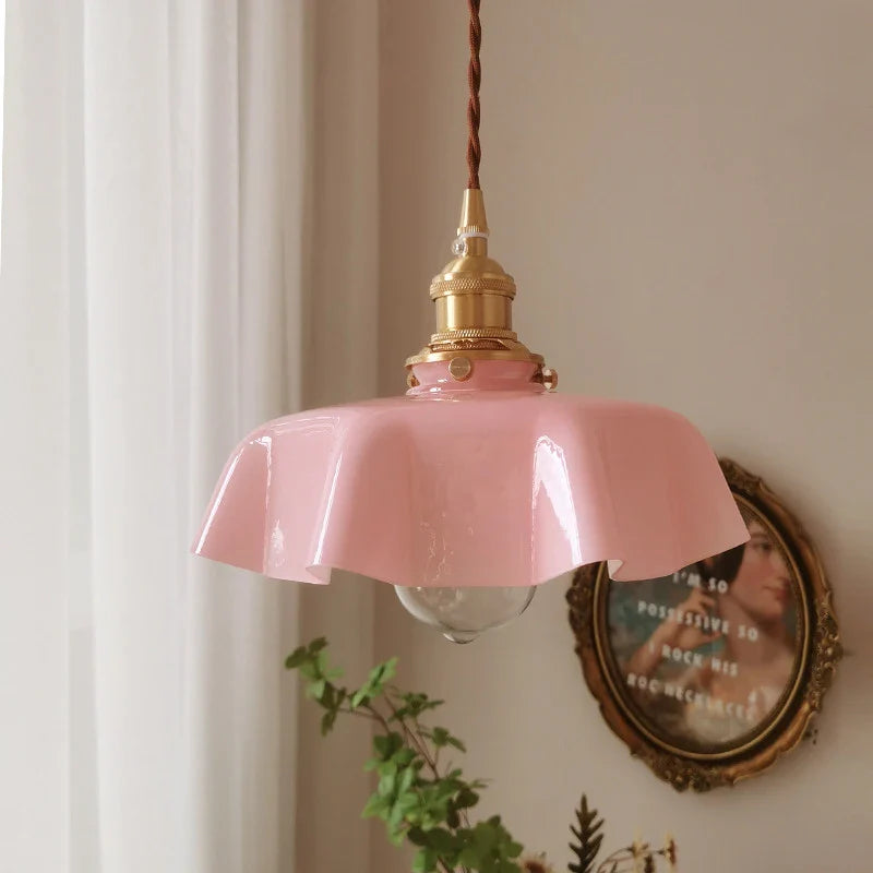 FrenchElegance - Mosiężna lampa wisząca