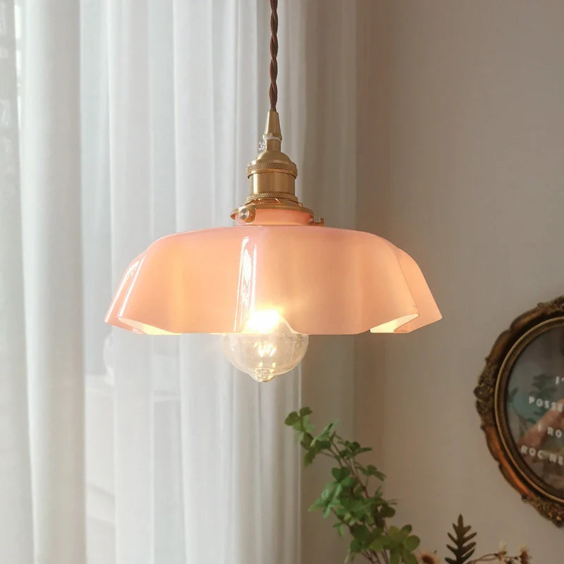 FrenchElegance - Mosiężna lampa wisząca