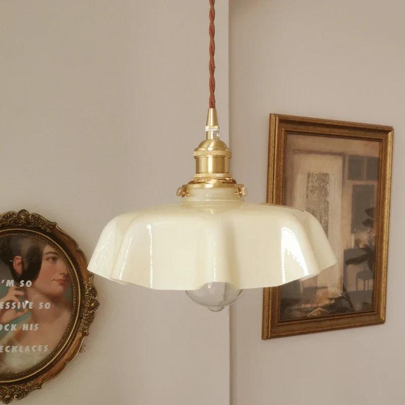 FrenchElegance - Mosiężna lampa wisząca