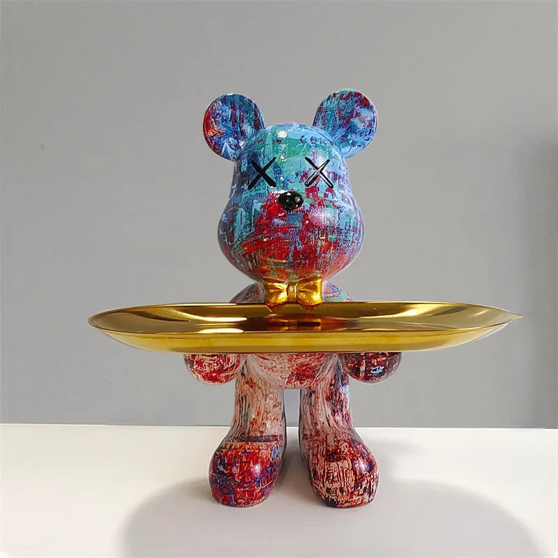 CraftBear - statuetka niedźwiedzia z tacą