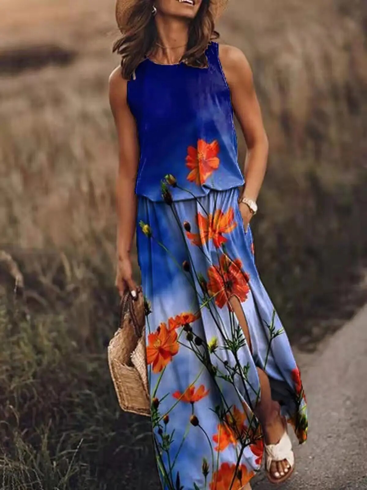 LB | Letnia sukienka maxi