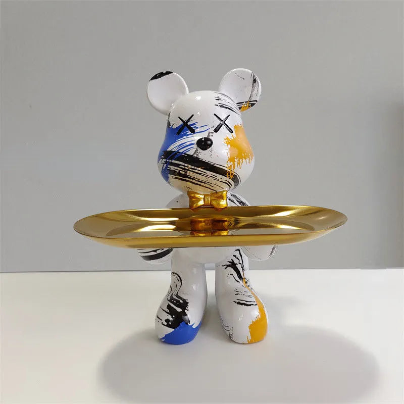 CraftBear - statuetka niedźwiedzia z tacą