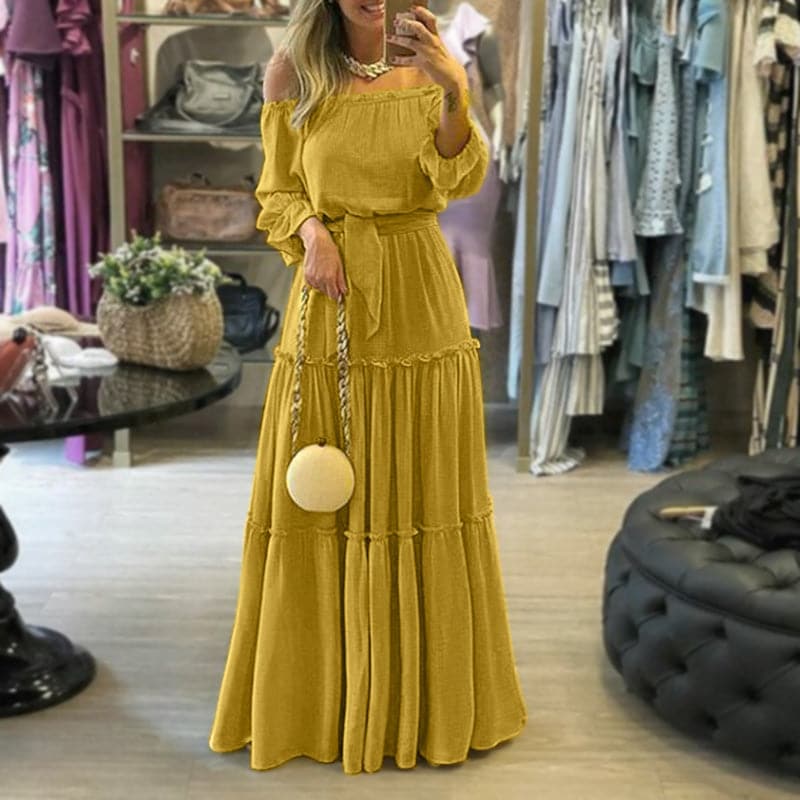 LB | Elegancka długa sukienka maxi