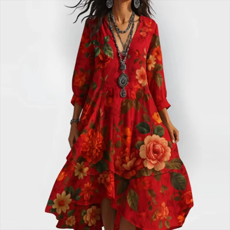 LB | Sukienka midi Bloomed Grace