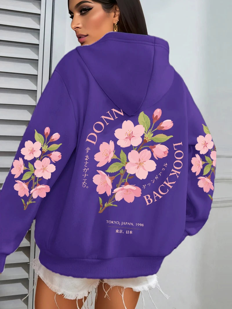 Stonowany i elegancki Bluza z kapturem