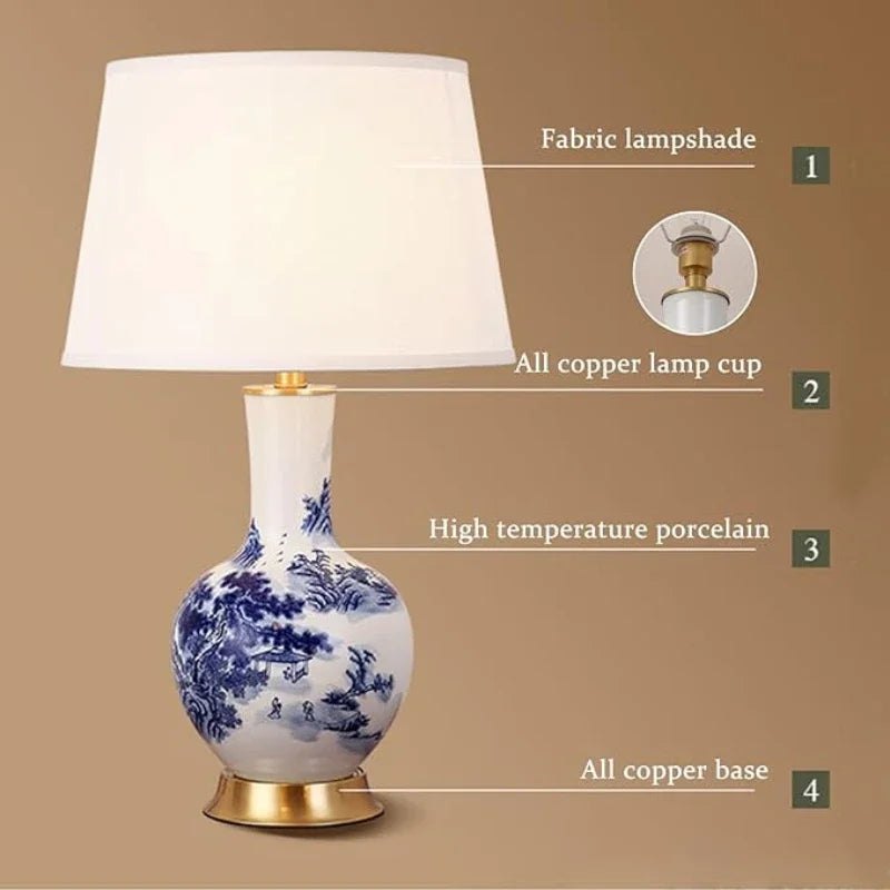 Lampa biurkowa TraditionalCharm | Chinoiserie
