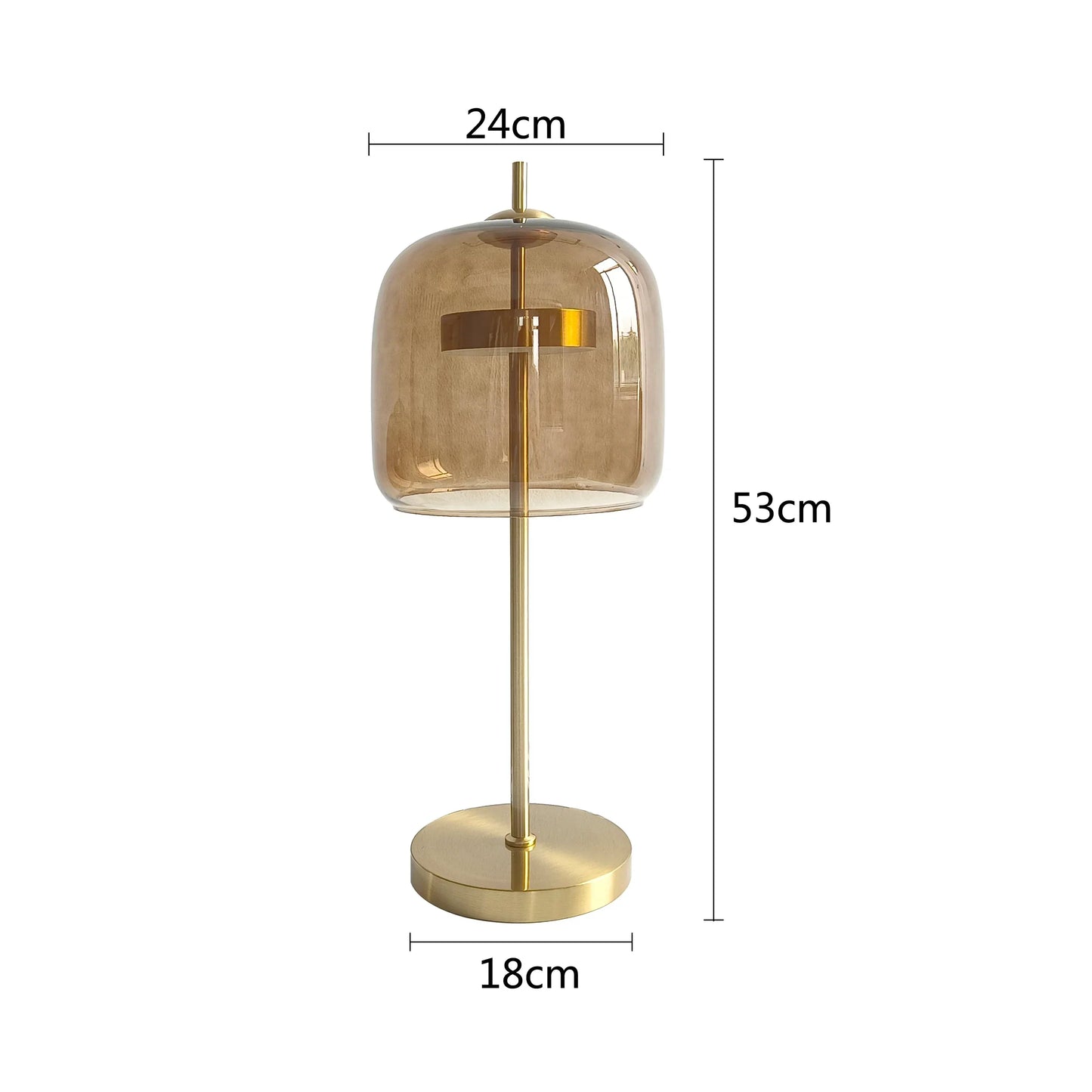 Postmodernistyczna | szklana lampa stołowa