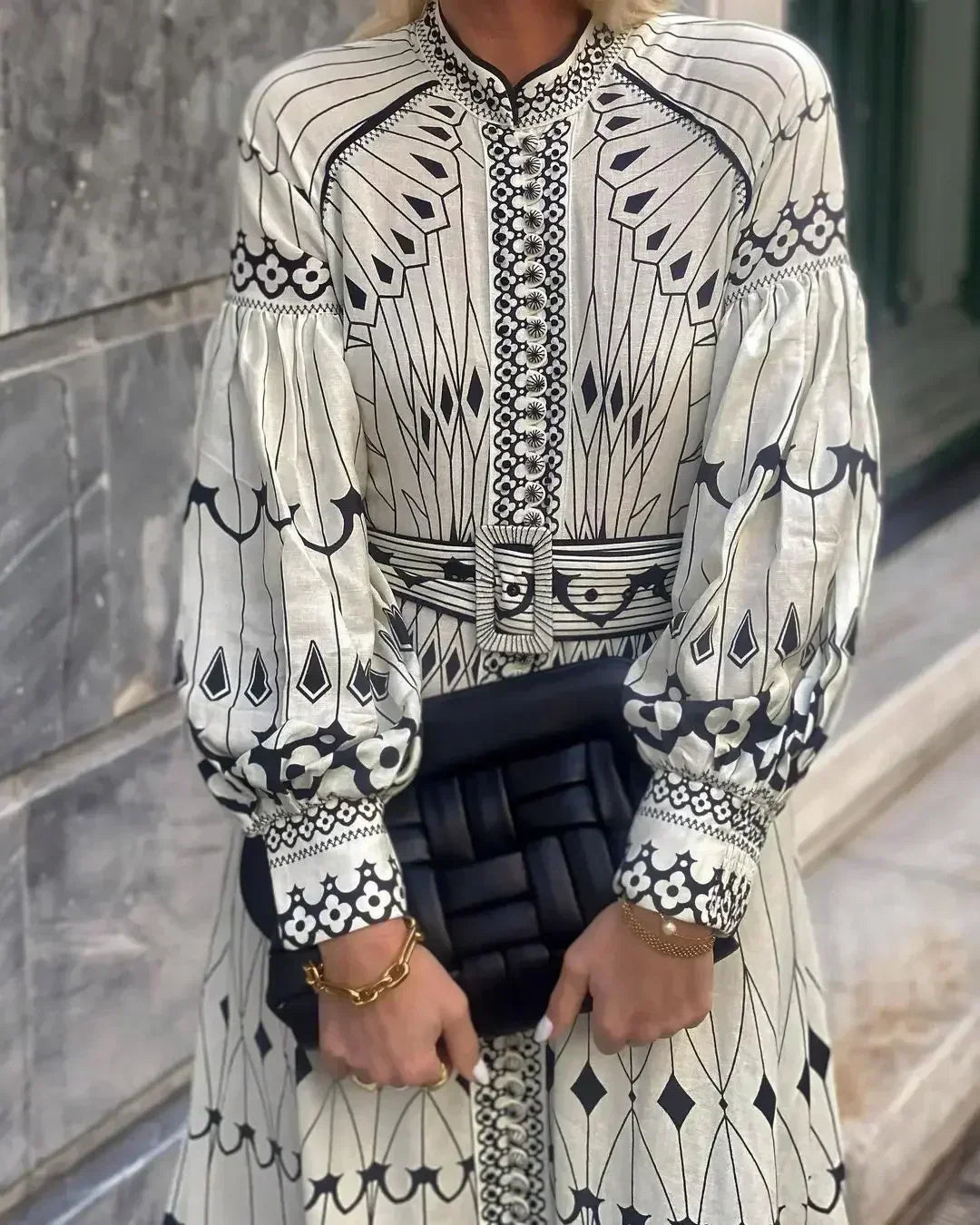 LB | Luxe monochromatyczna sukienka maxi