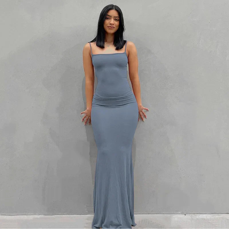 LB | Sukienka maxi slim
