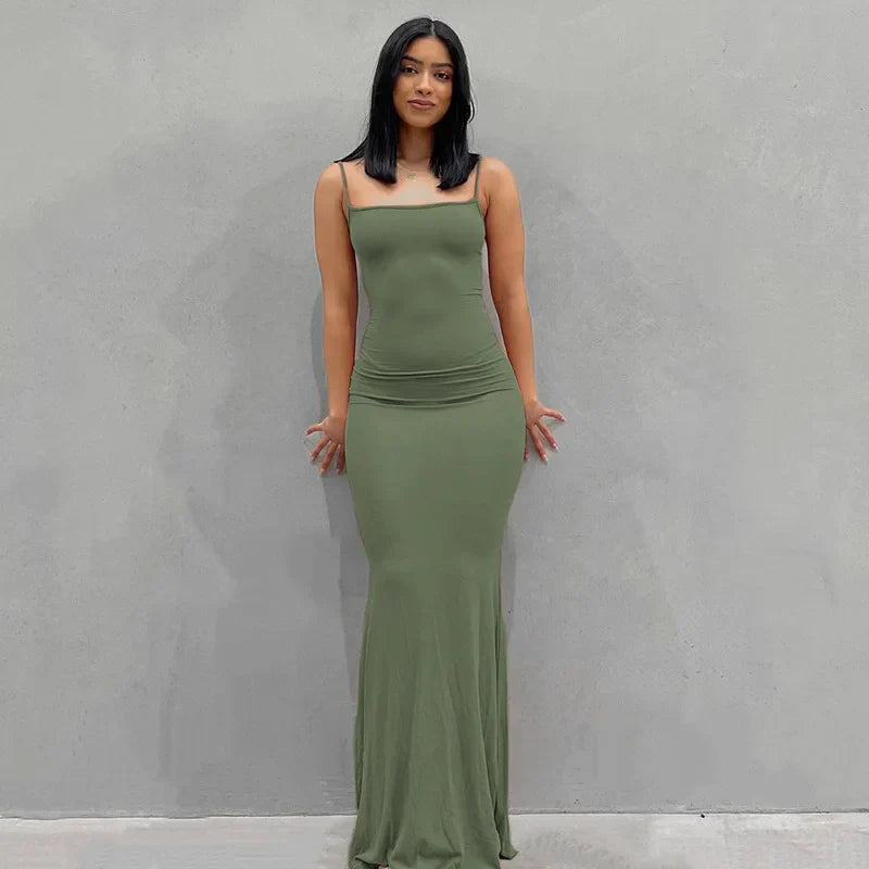 LB | Sukienka maxi slim