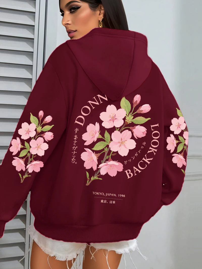 Stonowany i elegancki Bluza z kapturem