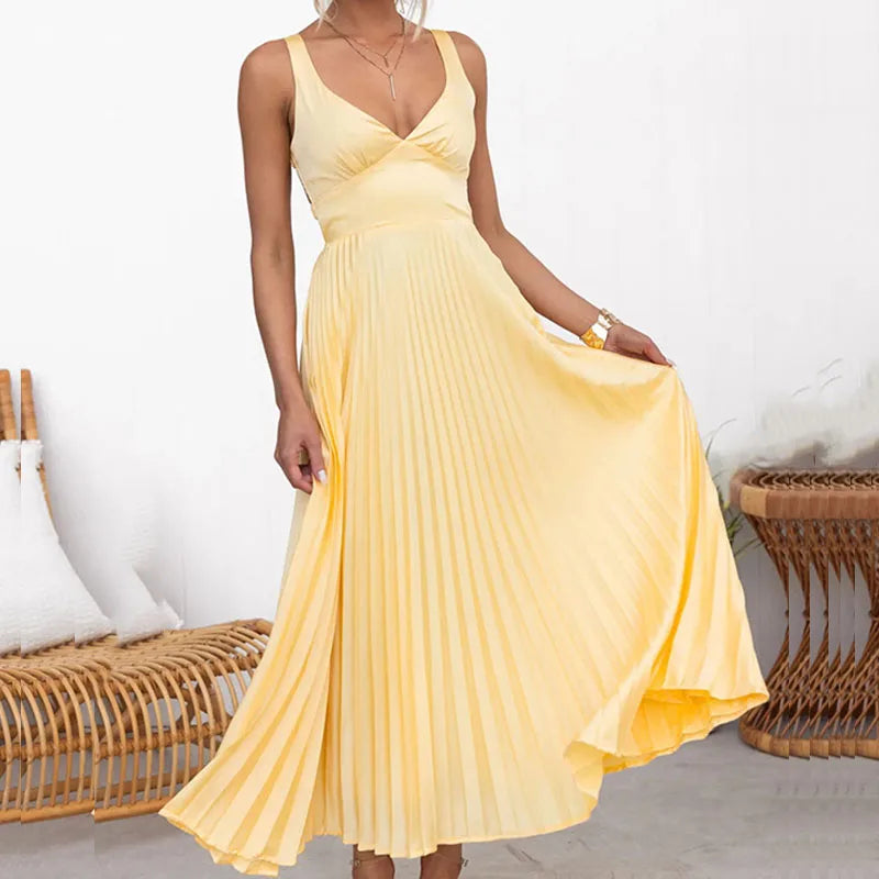 LB - Elegancka letnia sukienka maxi
