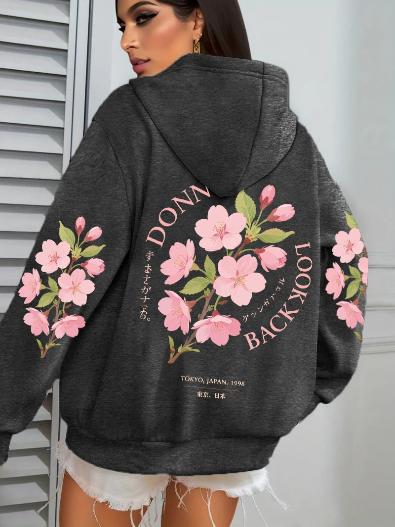 Stonowany i elegancki Bluza z kapturem