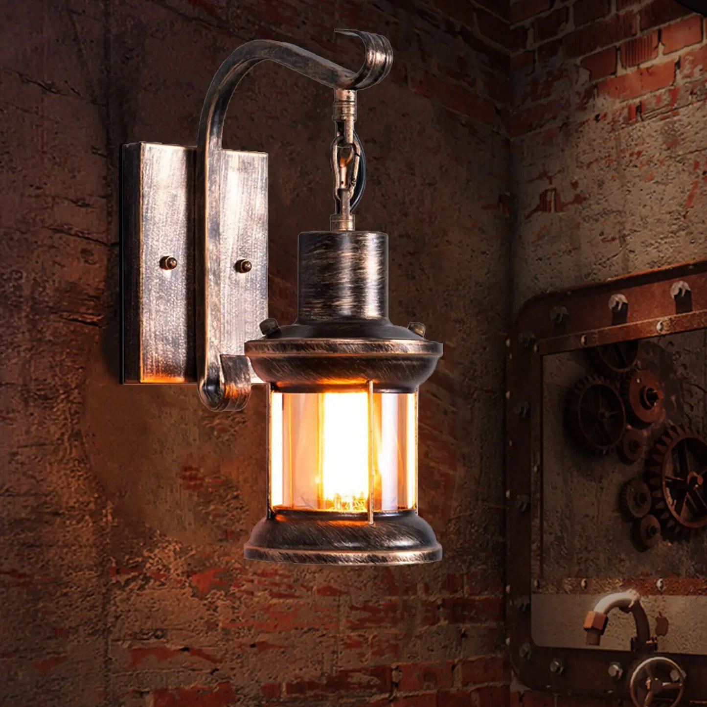 VintageCharm | Antyczna lampa ścienna do loftów i wnętrz