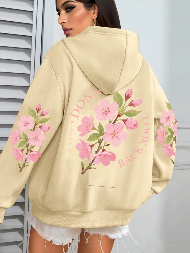 Stonowany i elegancki Bluza z kapturem