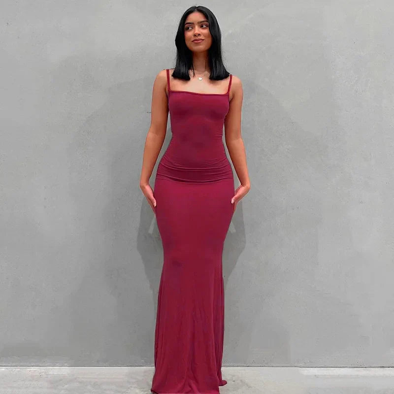 LB | Sukienka maxi slim