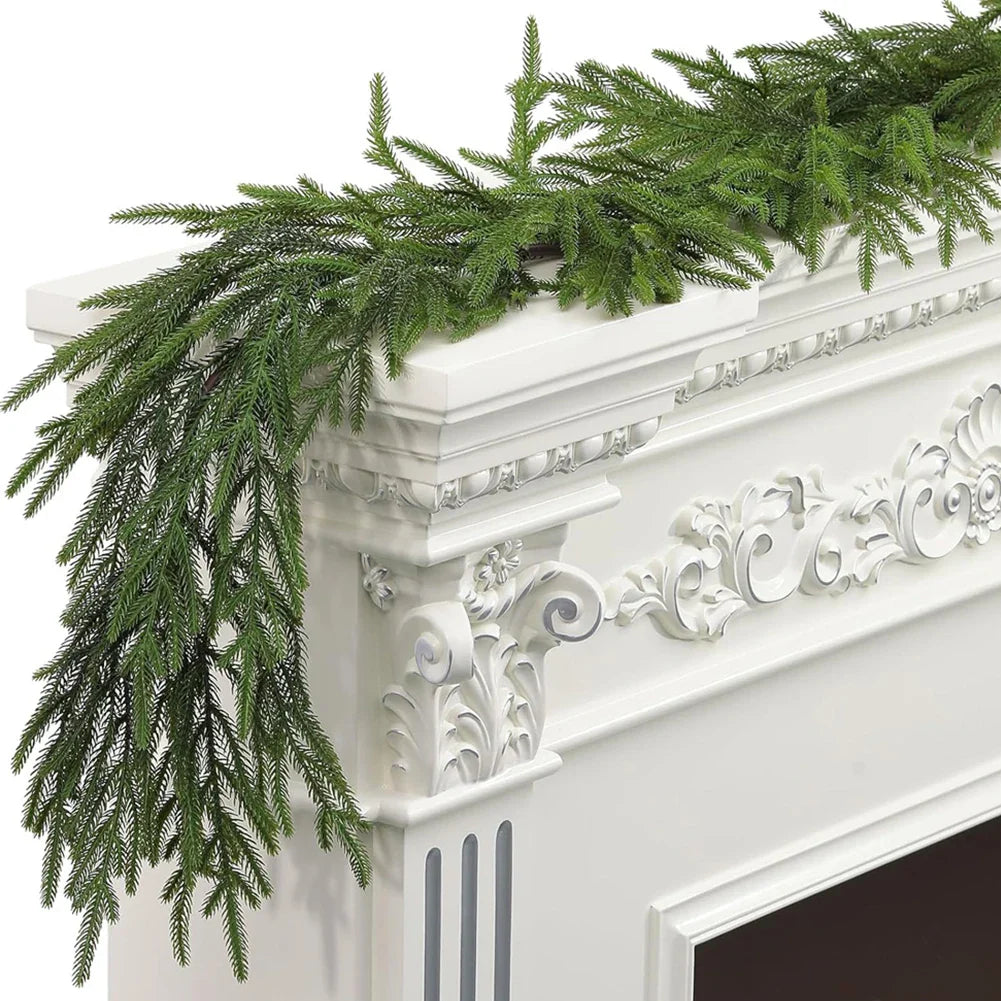 GreenChristmas | Realistyczna dekoracja girlandy jodłowej