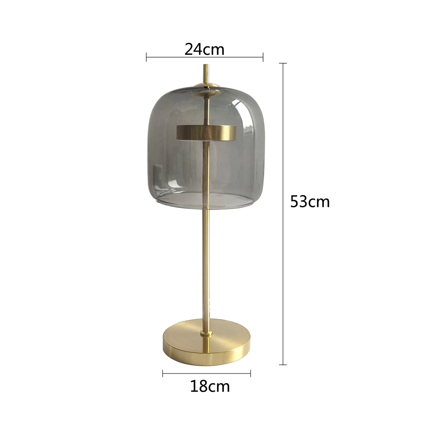 Postmodernistyczna | szklana lampa stołowa