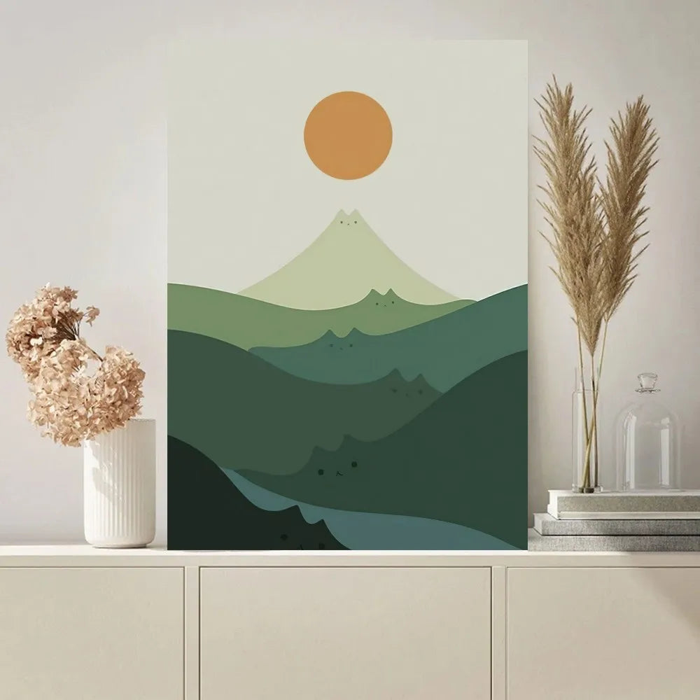 MoonLines | Minimalistyczna grafika na płótnie