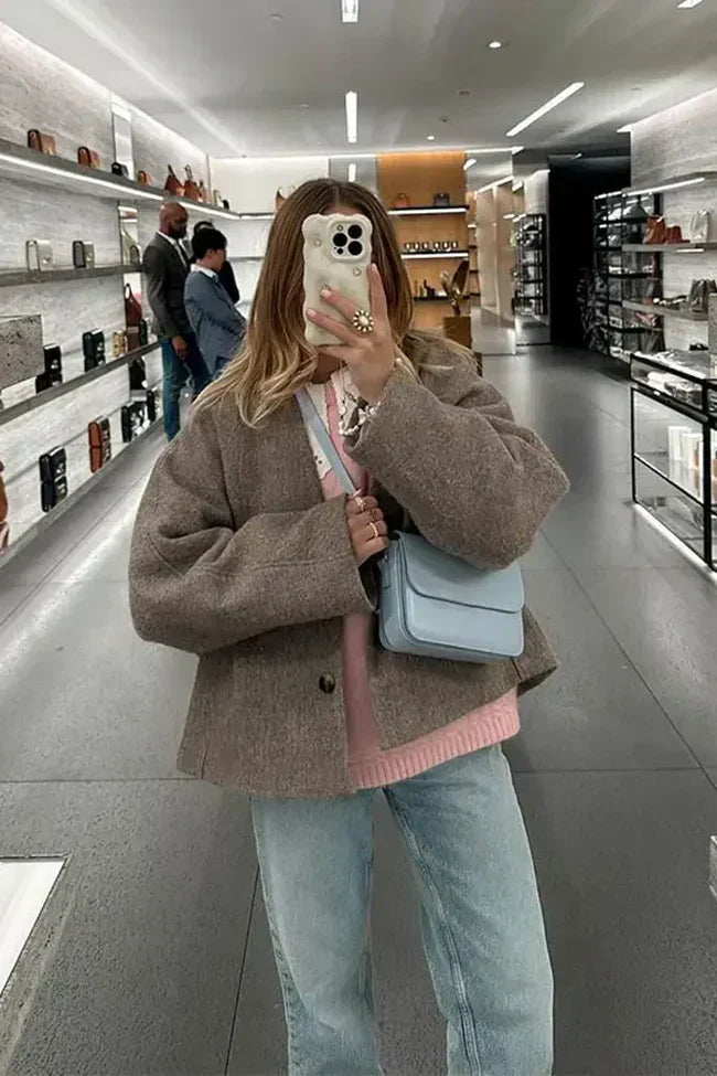 LB | Stylowy płaszcz oversize