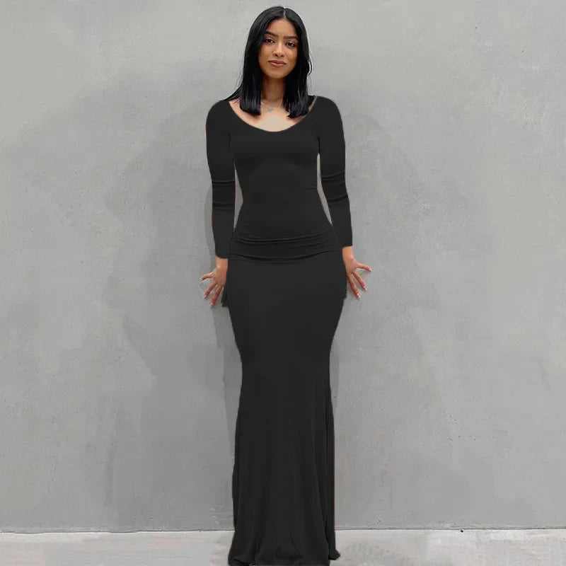 LB | Sukienka maxi slim