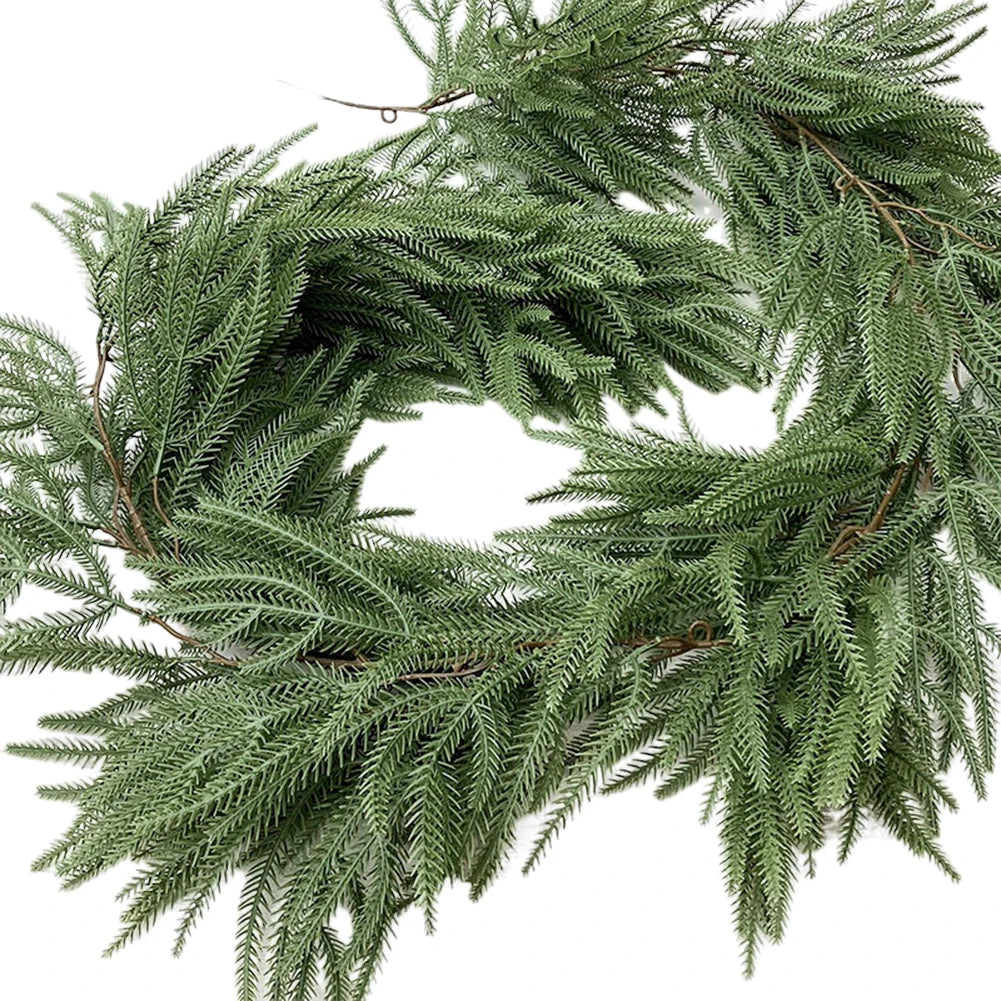 GreenChristmas | Realistyczna dekoracja girlandy jodłowej